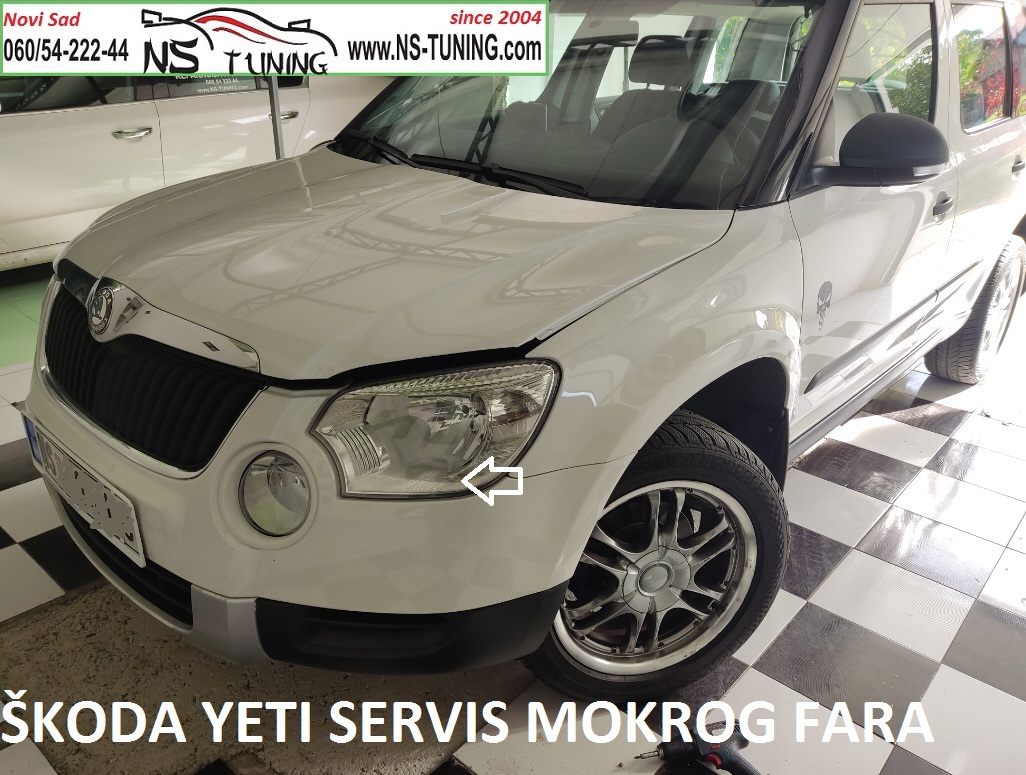skoda yeti 2010 2011 2012 2013 servis farova reparacija mokar far rosa kondenz novi sad ns tuning